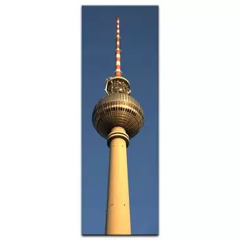 Картина на холсте - Берлинская телебашня, размер: 50 х 160 см. Bilderdepot24