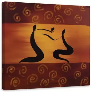 Картина на холсте Feeby Afrika Abstrakt Frauen, коричневый