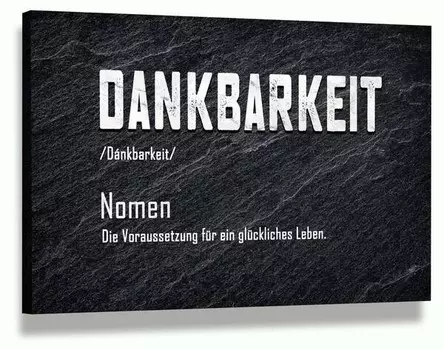 Картина на холсте Hustling Sharks Dankbarkeit, черный