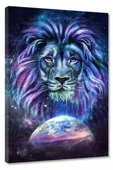 Картина на холсте Hustling Sharks Guardian, синий