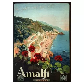 Картина на холсте LegendArte Amalfi, многоцветный