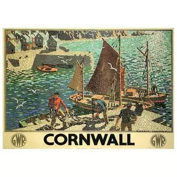 Картина на холсте LegendArte Cornwall, многоцветный