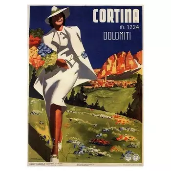 Картина на холсте LegendArte Cortina, многоцветный