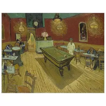 Картина на холсте LegendArte Das Nachtcaf, многоцветный