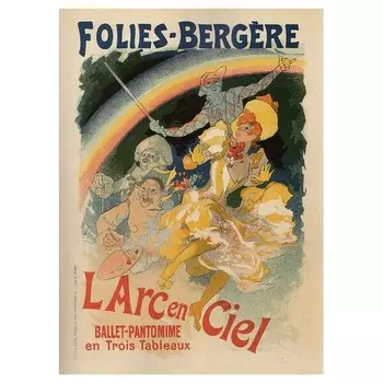 Картина на холсте LegendArte Folies Bergre, многоцветный