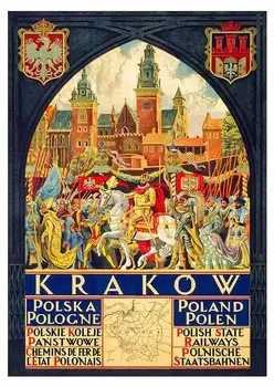 Картина на холсте LegendArte Krakow, многоцветный