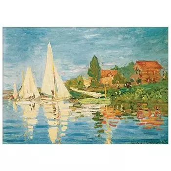 Картина на холсте LegendArte Regatta in Argenteuil, многоцветный