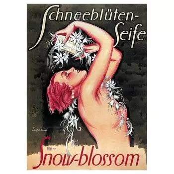 Картина на холсте LegendArte Schneeblueten-Seife, многоцветный