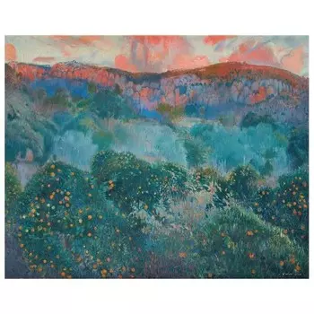 Картина на холсте LegendArte Soller, Mallorca, многоцветный