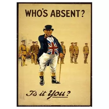 Картина на холсте LegendArte Who's Absent? is it You?, многоцветный