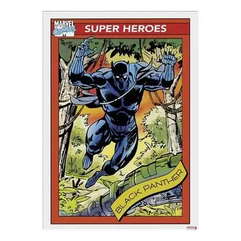 Картина на холсте Marvel Black Panther, разноцветный