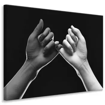 Картина на холсте Muralo HNDE Abstraktion цвет schwarz/grau/wei