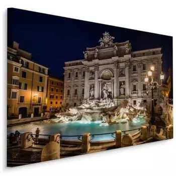 Картина на холсте Muralo Wohnzimmer Rom Architektur цвет beige/blau/grau/grn