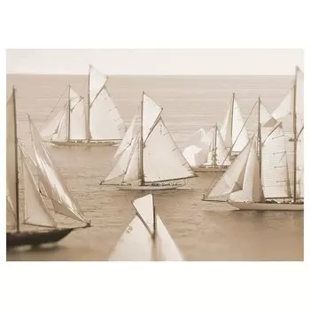 Картина, парус, 70х50 см ,бежевый/белый, KATEBO IKEA