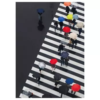 Картина, пешеходы в фокусе, 50х70 см ,мультиколор, PJTTERYD IKEA