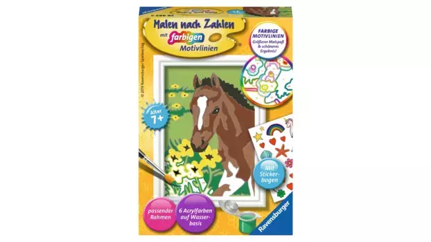 Картина по номерам жеребенок Ravensburger Beschftigung