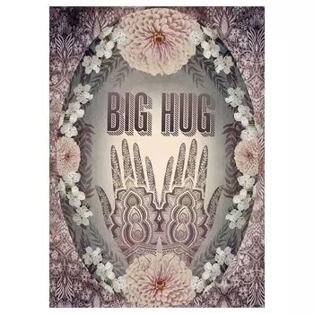 Картина, руки хной, 50х70 см ,мультиколор, BILD IKEA