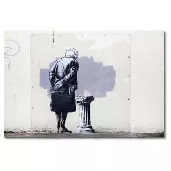 Картина WandbilderXXL Banksy No.2 I, черно-белый
