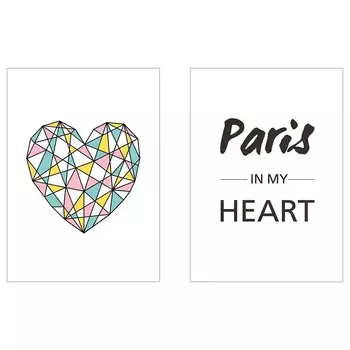 Картина, Я люблю Париж, 50х70 см ,мультиколор, BILD IKEA