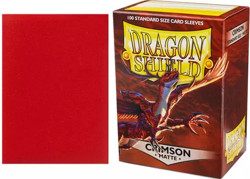 Карточная игра Arcane Tinmen Dragon Shield Sleeves: Matte - Crimson (100)