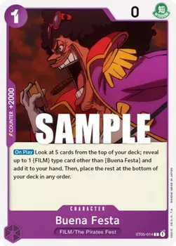 Карточная игра Buena Festa (ST05-014) Starter Deck 5: Film Edition
