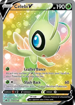 Карточная игра Celebi V 160/198 - Chilling Reign Holofoil