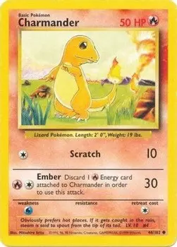 Карточная игра Charmander 46/102 - Base(LP)