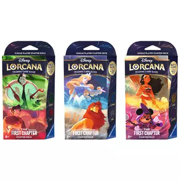 Карточная игра Disney Lorcana TCG: The First Chapter - Starter Deck (Set of 3)