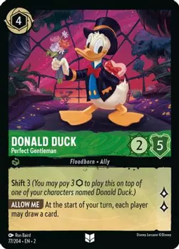 Карточная игра Donald Duck - Perfect Gentleman (77/204) - Rise of the Floodborn