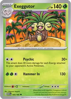 Карточная игра Exeggutor 103 - SV Scarlet and Violet 151 Reverse Holofoil