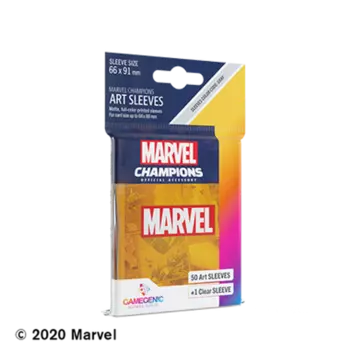 Карточная игра Game Genic Sleeves: Marvel Champions - Marvel Orange