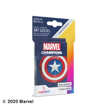 Карточная игра Game Genic Sleeves: Marvel Champions - Captain America