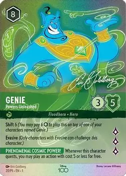 Карточная игра Genie - Powers Unleashed (Alternate Art) (20) - Disney100 Promos Holofoil