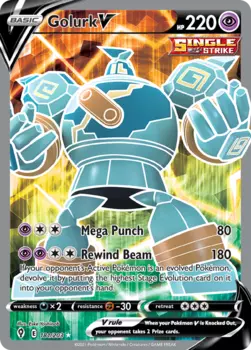 Карточная игра Golurk V 181/203 - Evolving Skies Holofoil