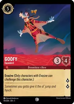 Карточная игра Goofy - Daredevil (111/204) - The First Chapter Cold Foil