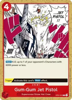 Карточная игра Gum-Gum Jet Pistol (ST01-015) Starter Deck 1: Straw Hat Crew