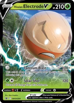 Карточная игра Hisuian Electrode V SWSH294/298 - SWSH Black Star Promos Holofoil