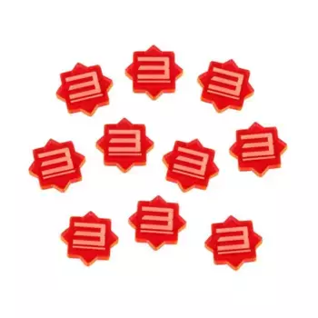 Карточная игра «Кованый ключ» — 3 жетона повреждений, Token Sets - Products for Various Gaming Systems (Litko Aerosystems)