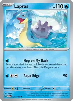 Карточная игра Lapras 131 - SV Scarlet and Violet 151 Reverse Holofoil