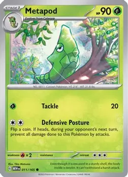 Карточная игра Metapod 11 - SV Scarlet and Violet 151 Reverse Holofoil