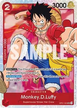 Карточная игра Monkey.D.Luffy (OP01-024) Romance Dawn Foil
