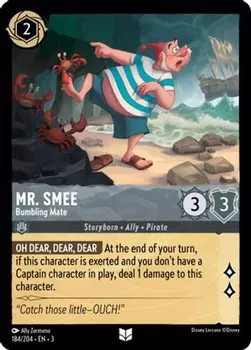 Карточная игра Mr. Smee - Bumbling Mate (184/204) - Into the Inklands Cold Foil