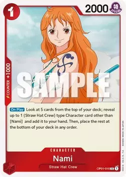 Карточная игра Nami (OP01-016) Romance Dawn Foil