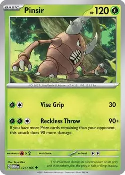 Карточная игра Pinsir 127 - SV Scarlet and Violet 151 Reverse Holofoil
