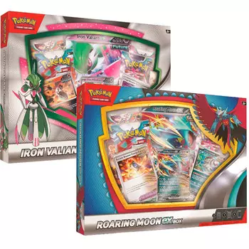 Карточная игра Pokemon: Iron Valiant & Roaring Moon ex Box (Set of 2)