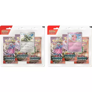 Карточная игра Pokemon: Scarlet & Violet - Temporal Forces - Three-Booster Blister Pack (Set of 2)