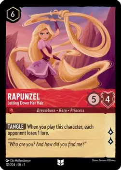 Карточная игра Rapunzel - Letting Down Her Hair (121/204) - The First Chapter
