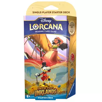 Карточная игра Ravensburger Lorcana TCG: Into the Inklands - Starter Deck - Ruby & Sapphire