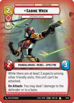 Карточная игра Sabine Wren - Explosives Artist (17/20) - Weekly Play Promos Foil
