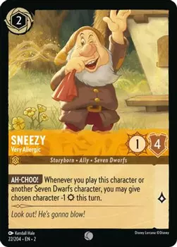 Карточная игра Sneezy - Very Allergic (22/204) - Rise of the Floodborn